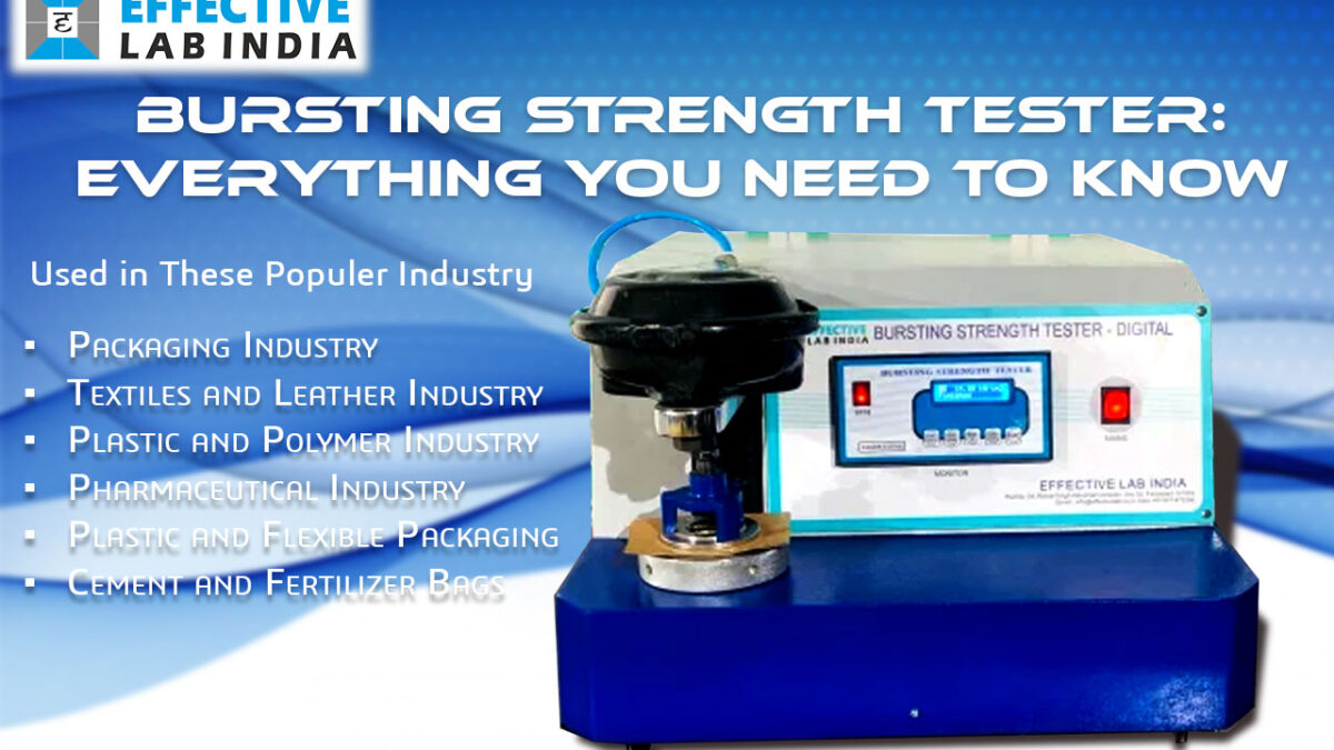 Bursting Strength Tester Manufacturer: Everything You Need to Know