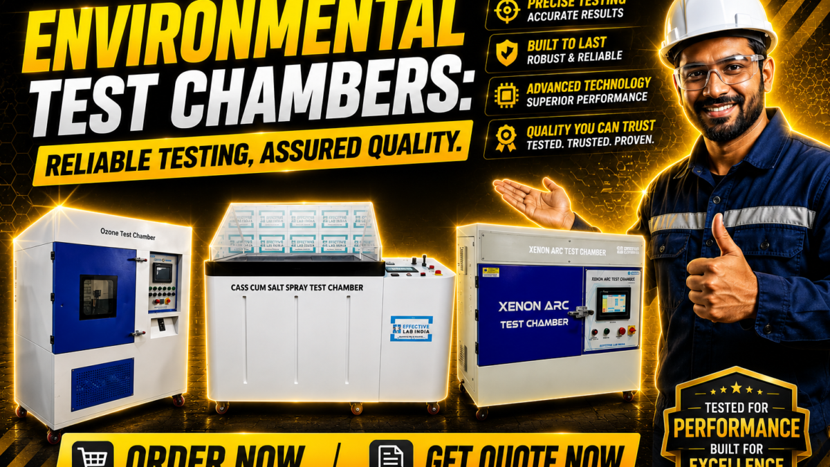 Environmental Test Chambers: Salt Spray Chamber, Ozone Test Chamber & Xenon Arc Test Chamber
