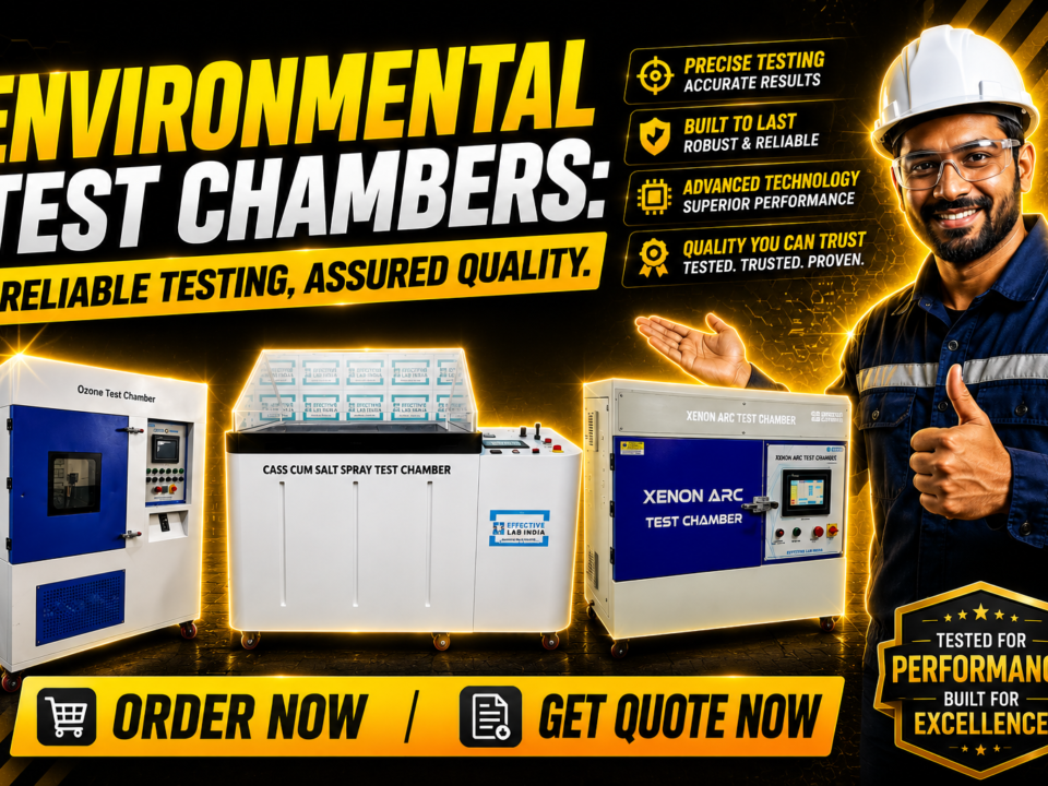 Environmental Test Chambers: Salt Spray Chamber, Ozone Test Chamber & Xenon Arc Test Chamber