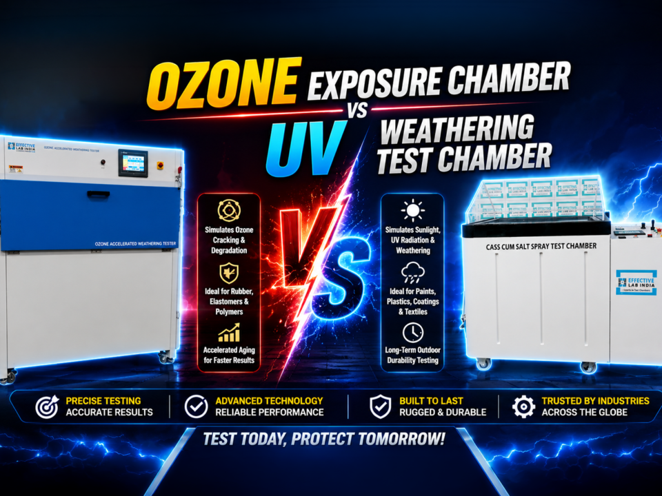 Ozone Exposure Chamber vs UV Weathering Test Chamber