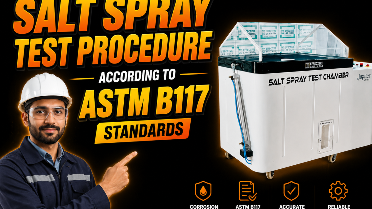 Salt Spray Test Procedure According to ASTM B117 Standards